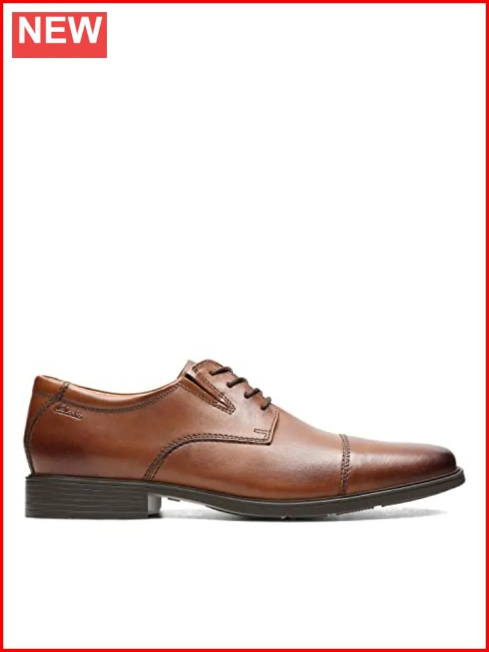Men's Oxfords Leather Ortholite Footbed Cap Toe Lace-Up Dress Shoes